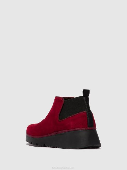 vermelho L02L111 botins elásticos pada403 Fly London mulheres