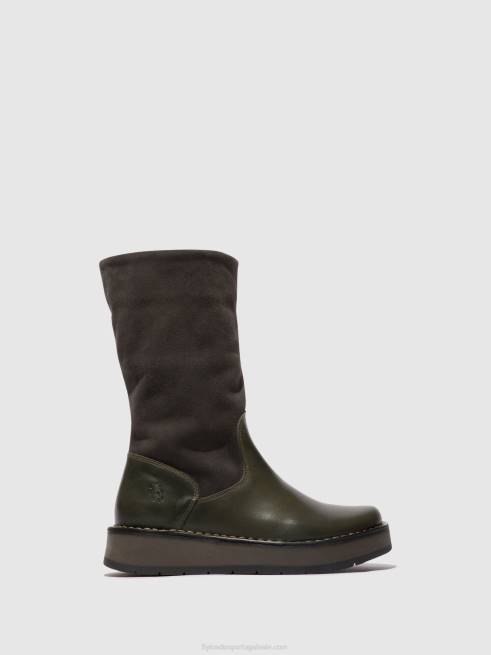 diesel (rosa) L02L298 botas com zíper regra083 Fly London mulheres