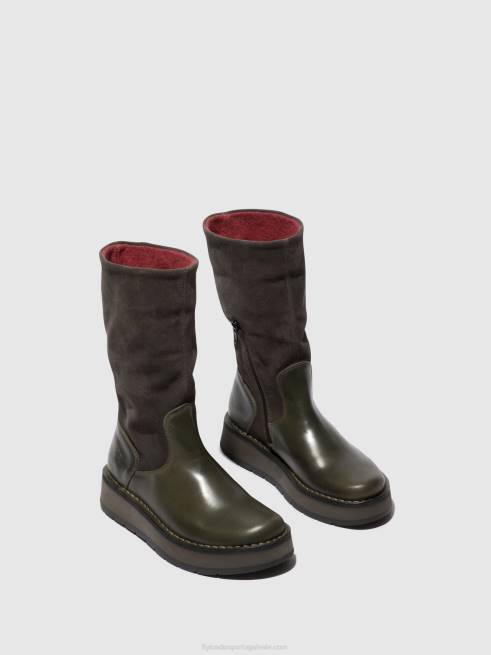 diesel (rosa) L02L298 botas com zíper regra083 Fly London mulheres