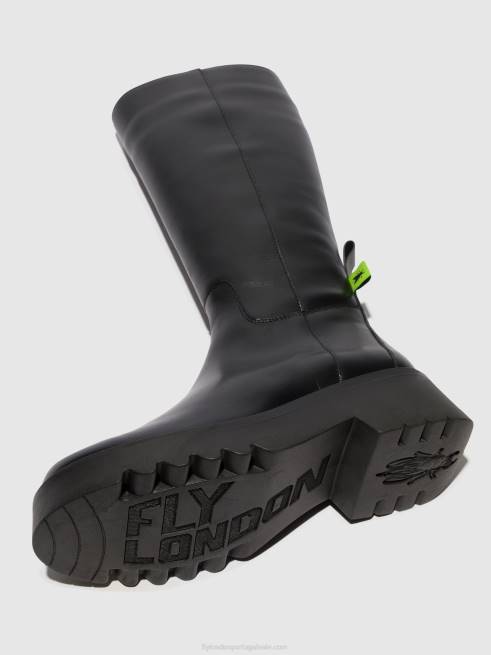 preto L02L302 botas com zíper mynt908 Fly London mulheres