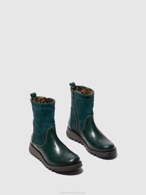 tapete/óleo camurça gasolina L02L316 bota sauk794 com zíper Fly London mulheres