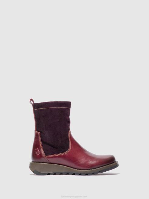 tapete/oilsuede roxo L02L322 bota sauk794 com zíper Fly London mulheres