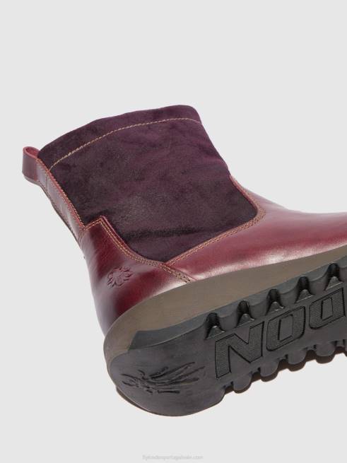 tapete/oilsuede roxo L02L322 bota sauk794 com zíper Fly London mulheres