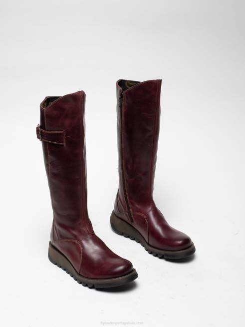 tapete roxo L02L340 botas com zíper mol 2 Fly London mulheres