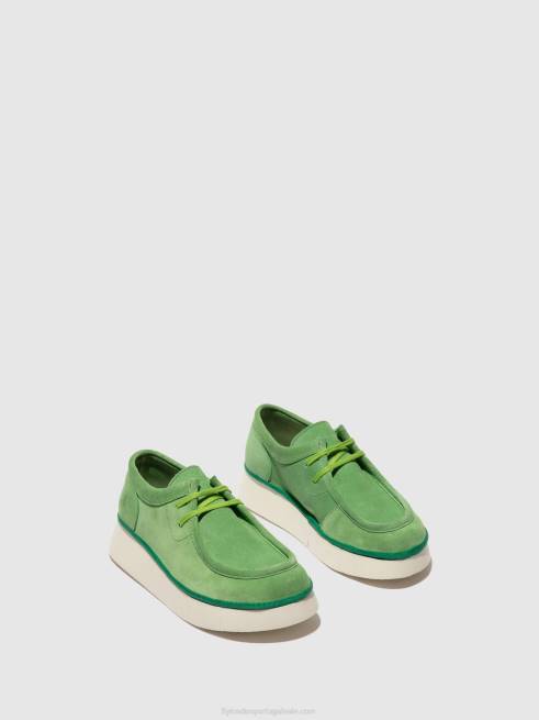 verde limão L02L657 sapato com cadarço ceza437 Fly London mulheres