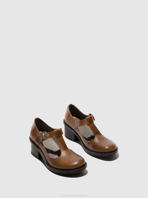 camelo L02L654 sapatos mary jane cady180 Fly London mulheres