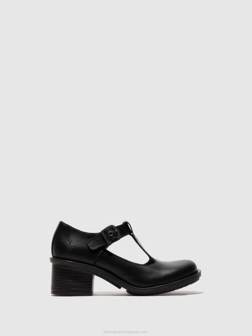 preto L02L622 sapatos mary jane cady180 Fly London mulheres