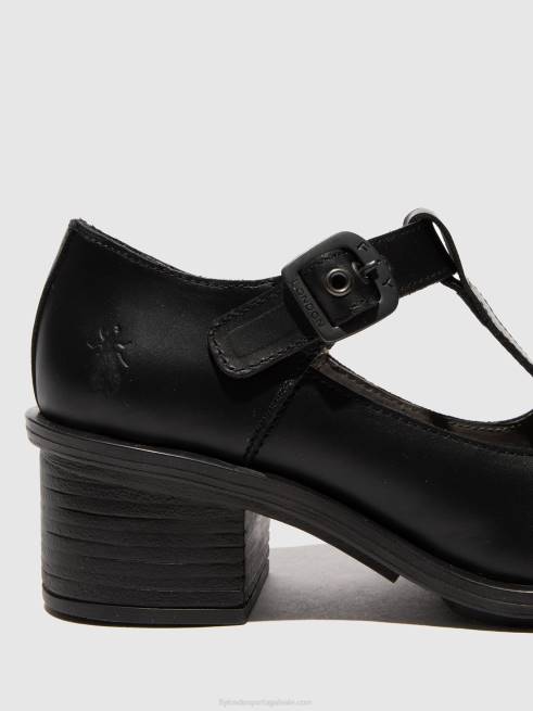 preto L02L622 sapatos mary jane cady180 Fly London mulheres