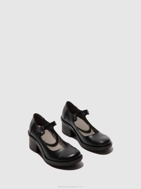 preto L02L647 sapatos mary jane cody877 Fly London mulheres