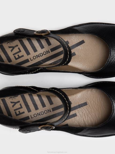 preto L02L701 sapatos mary jane yuko082 Fly London mulheres
