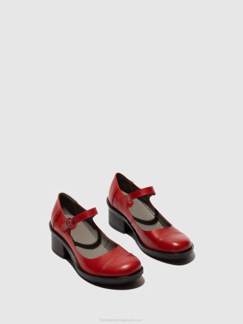 vermelho L02L650 sapatos mary jane cody877 Fly London mulheres