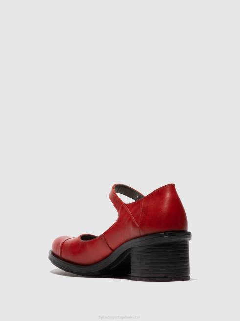 vermelho L02L650 sapatos mary jane cody877 Fly London mulheres