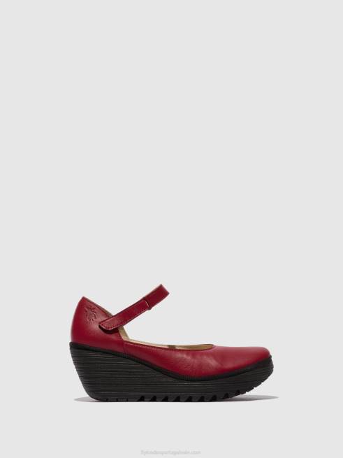 vermelho L02L669 sapatos mary jane yawo345 Fly London mulheres