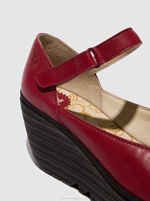 vermelho L02L669 sapatos mary jane yawo345 Fly London mulheres