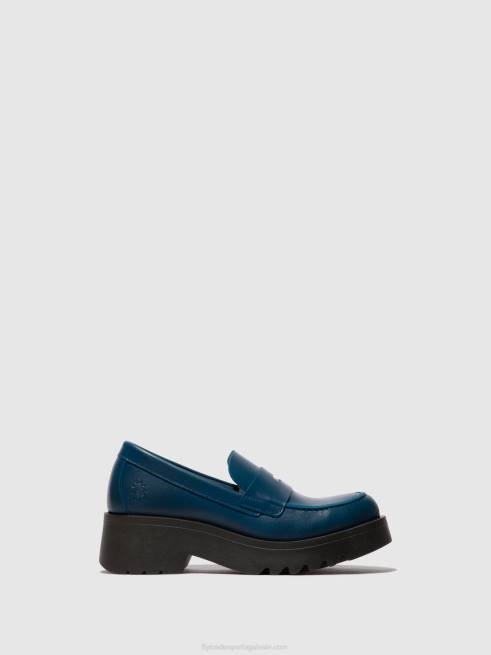 azul L02L652 mocassins sapatos moat948 Fly London mulheres