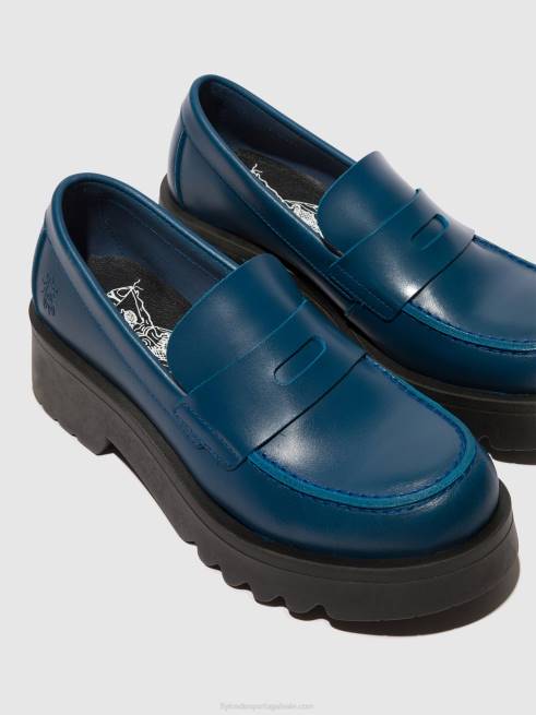 azul L02L652 mocassins sapatos moat948 Fly London mulheres