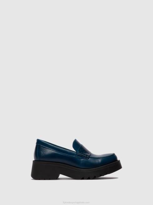 azul real L02L675 sapatos mocassins maus791 Fly London mulheres