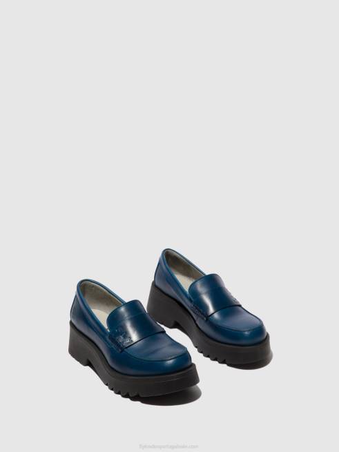 azul real L02L675 sapatos mocassins maus791 Fly London mulheres