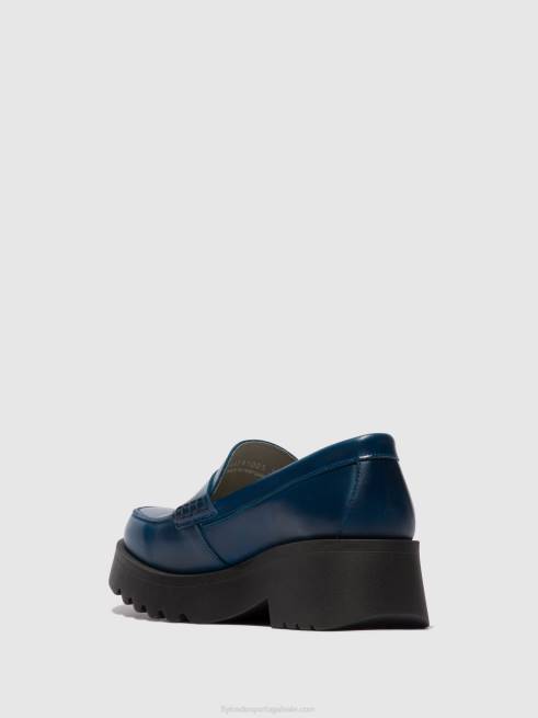 azul real L02L675 sapatos mocassins maus791 Fly London mulheres