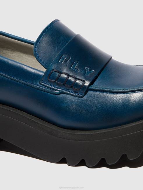 azul real L02L675 sapatos mocassins maus791 Fly London mulheres