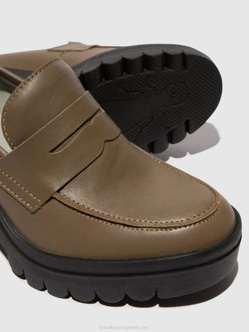 taupe L02L673 sapatos mocassins toky803 Fly London mulheres
