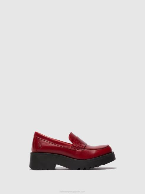 vermelho L02L674 sapatos mocassins maus791 Fly London mulheres