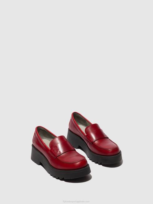 vermelho L02L674 sapatos mocassins maus791 Fly London mulheres
