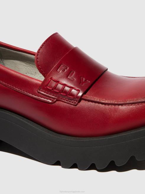 vermelho L02L674 sapatos mocassins maus791 Fly London mulheres