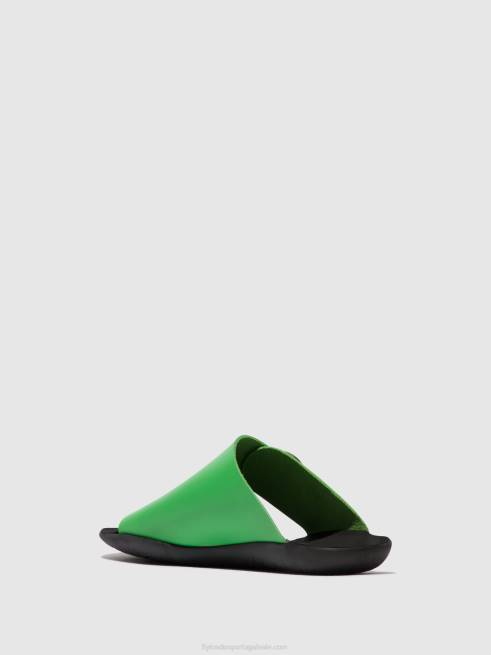 abacate L02L369 mules abertos mica758 Fly London mulheres