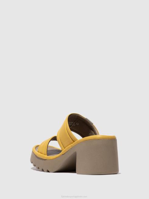 amarelo L02L364 mules sem cadarço mava432 Fly London mulheres
