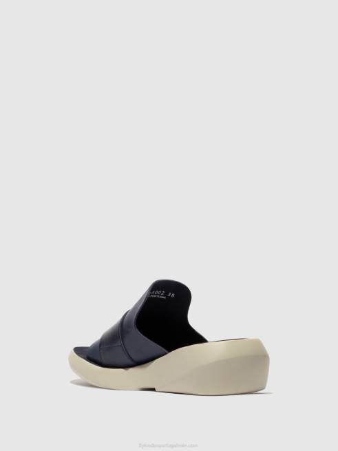 azul L02L379 mules de fivela beyd925 Fly London mulheres