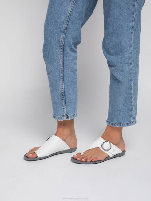 freio esbranquiçado L02L385 mules abertos mica758 Fly London mulheres