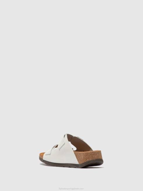 freio esbranquiçado L02L388 mules bico aberto caja721 Fly London mulheres