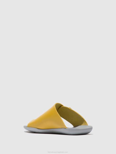 mostarda L02L367 mules abertos mica758 Fly London mulheres