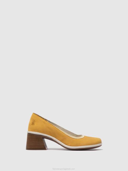 abelhão/esbranquiçado L02L689 sapatos clássicos de bombas lade372 Fly London mulheres