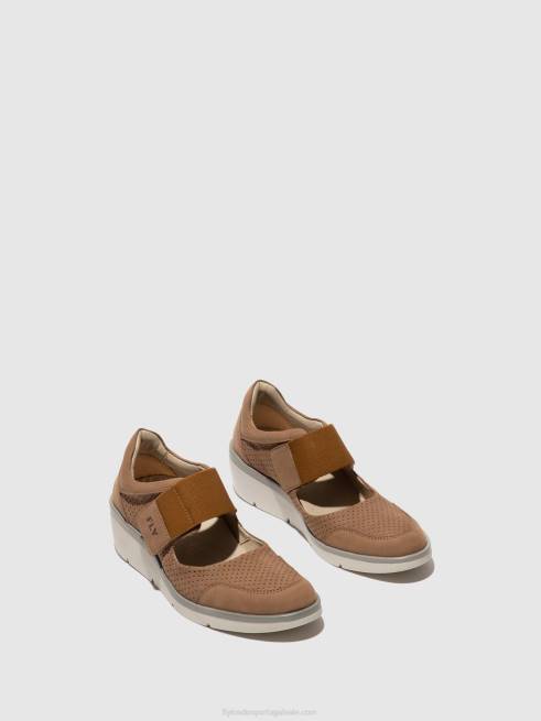 areia L02L623 sapatos de velcro naje583 Fly London mulheres