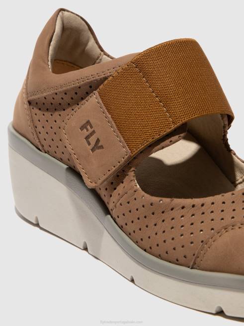 areia L02L623 sapatos de velcro naje583 Fly London mulheres