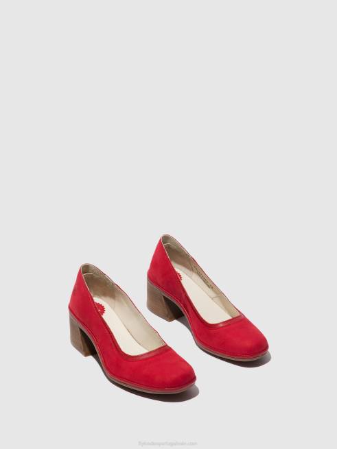 batom vermelho L02L690 sapatos clássicos de bombas lade372 Fly London mulheres