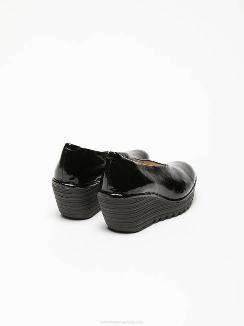 preto L02L697 sapatos clássicos de bomba yaz luxor Fly London mulheres