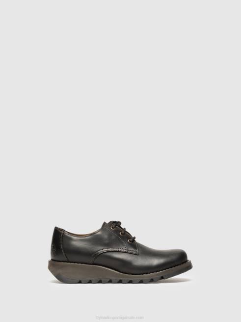 preto L02L698 sapatos derby simb389 Fly London mulheres