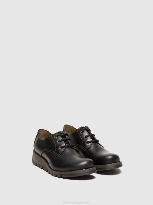 preto L02L698 sapatos derby simb389 Fly London mulheres