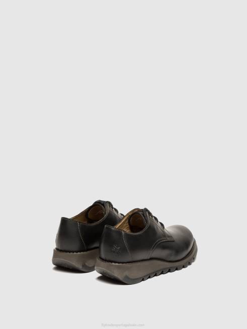 preto L02L698 sapatos derby simb389 Fly London mulheres