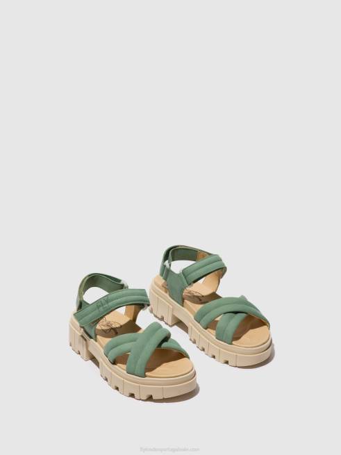 Jade verde L02L546 sandálias sling back jada854 Fly London mulheres