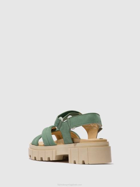 Jade verde L02L546 sandálias sling back jada854 Fly London mulheres