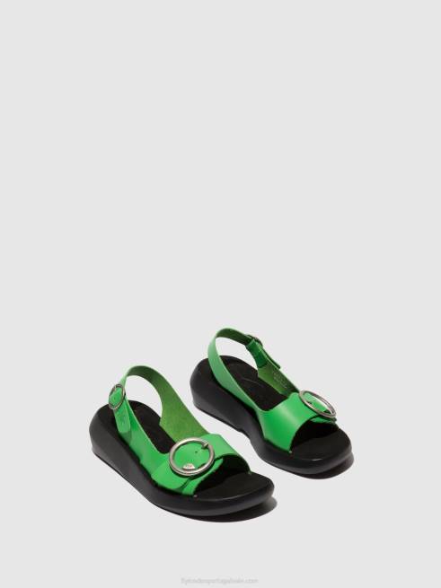 abacate L02L467 sandálias sling back berk754 Fly London mulheres
