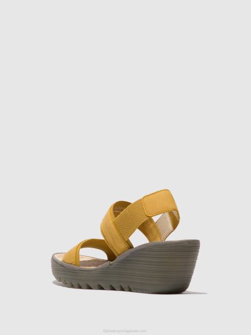 abelha L02L440 sandália rasteira yaco416 Fly London mulheres