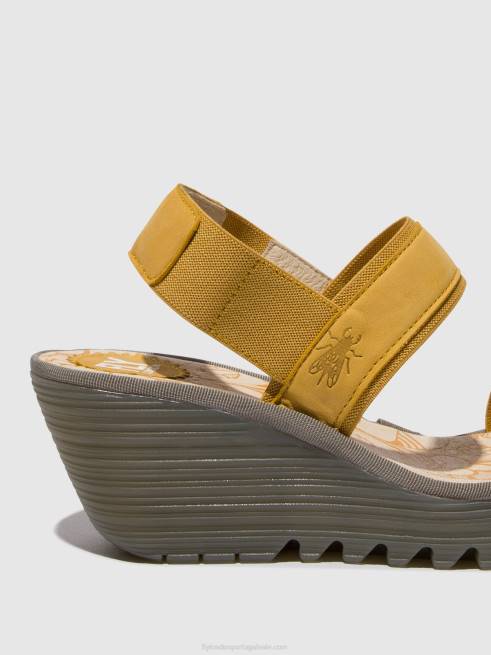 abelha L02L440 sandália rasteira yaco416 Fly London mulheres