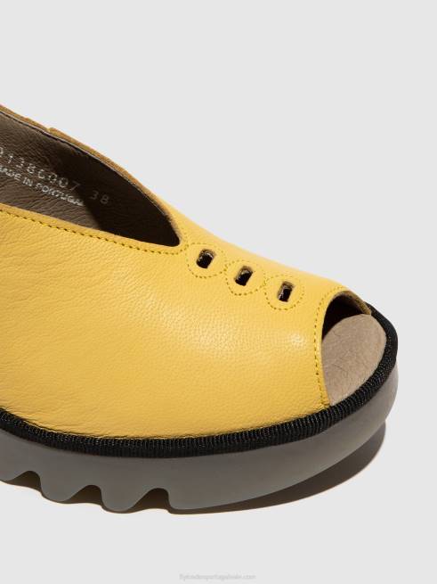 amarelo L02L466 sandálias tipo sandália baye386 Fly London mulheres