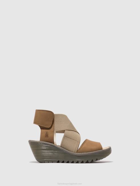 areia L02L487 sandálias cruzadas yuba385 Fly London mulheres