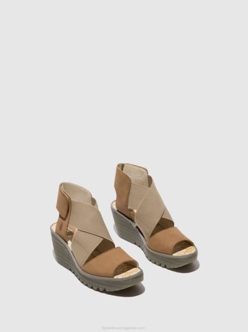 areia L02L487 sandálias cruzadas yuba385 Fly London mulheres